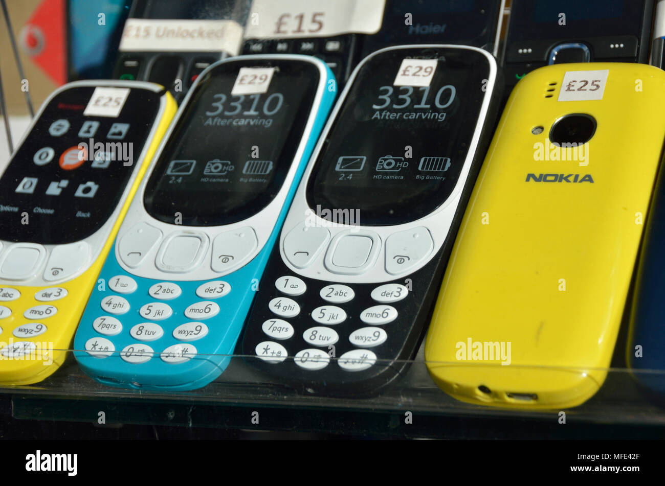 Nokia 3310 Handy Display Stockfoto