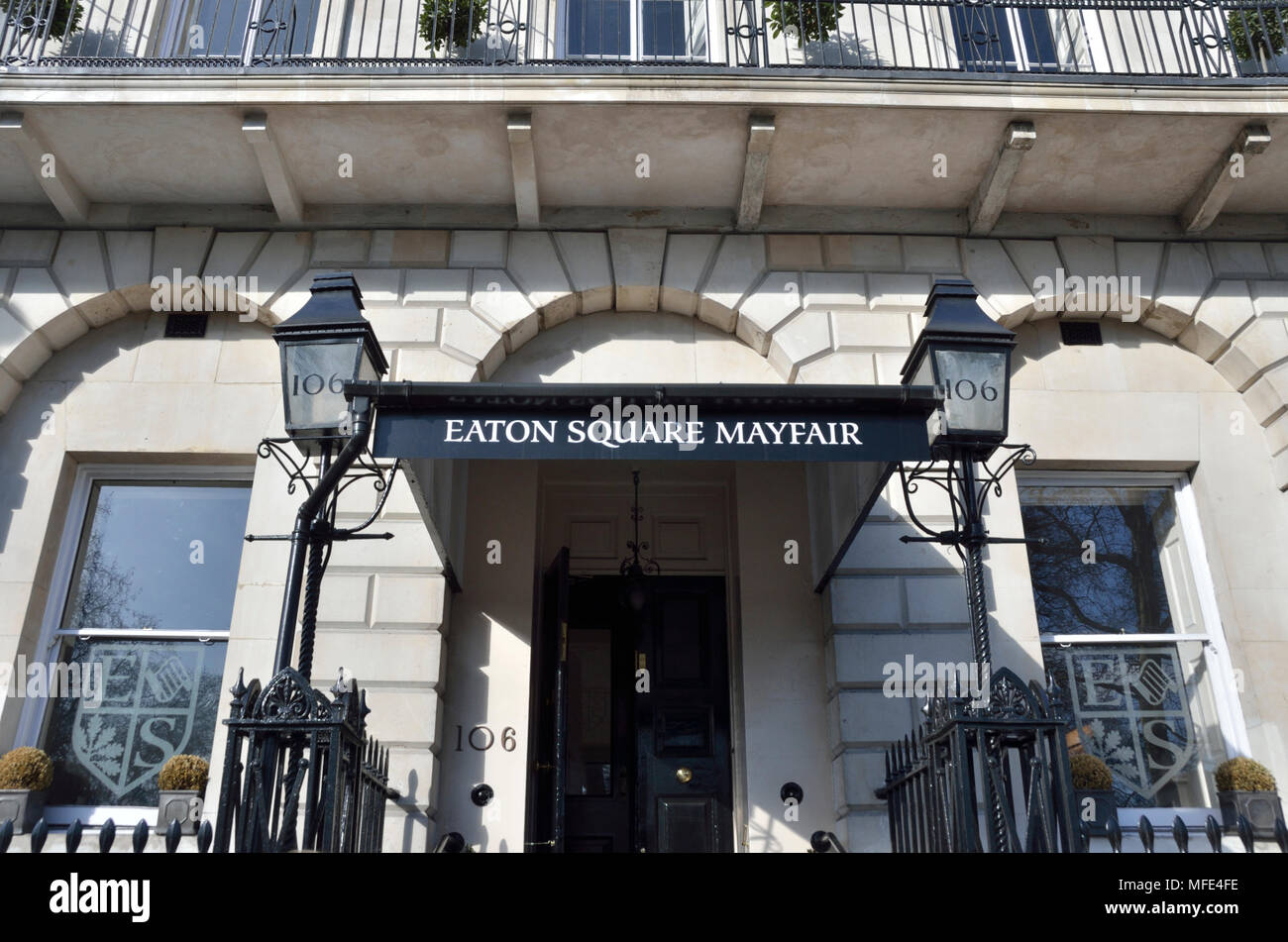 Eaton Square Mayfair Schule in Piccadilly, London, UK. Stockfoto