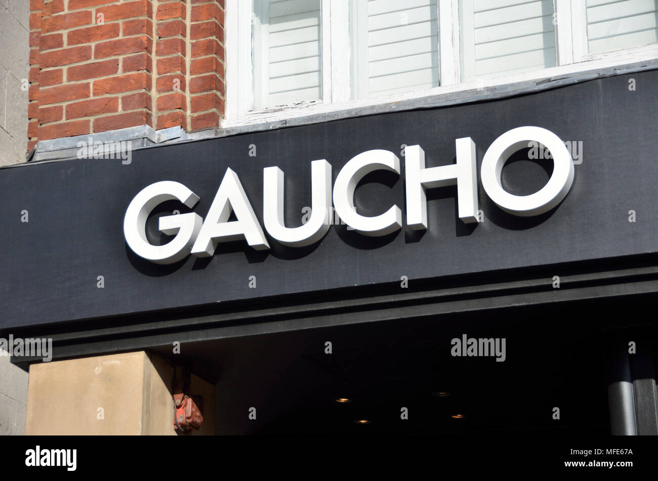 Gaucho Restaurant in Hampstead, London, UK. Stockfoto