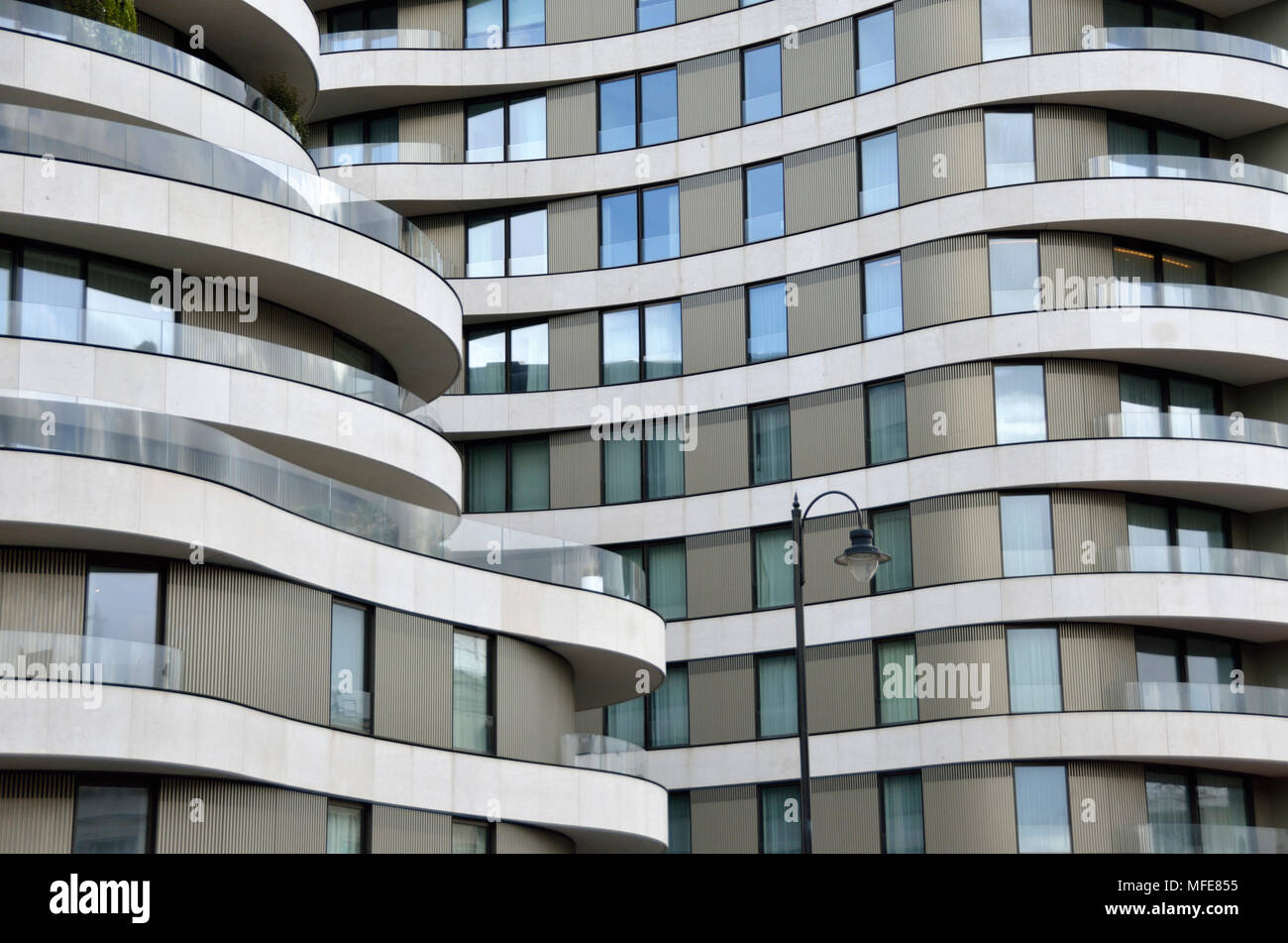 Riverwalk Wohnung Entwicklung, Millbank, Westminster, London, UK Stockfoto
