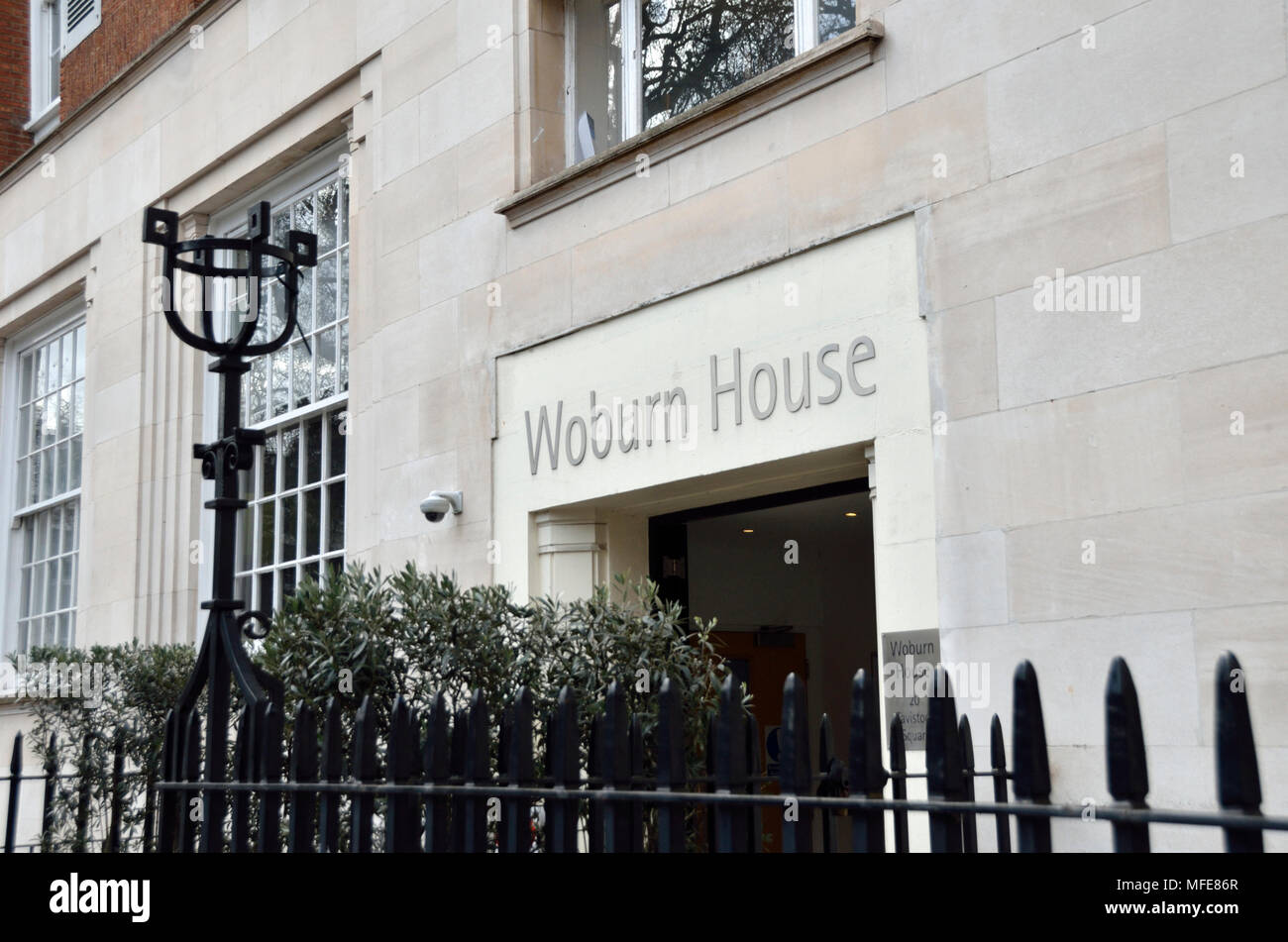 Woburn House Conference Centre in Tavistock Square, London, UK. Stockfoto