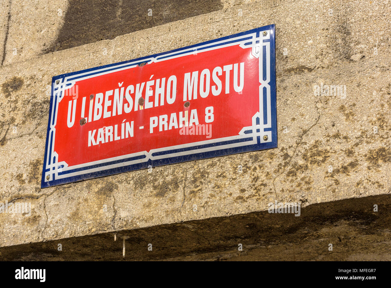 Liben Brücke in Prag Stockfoto