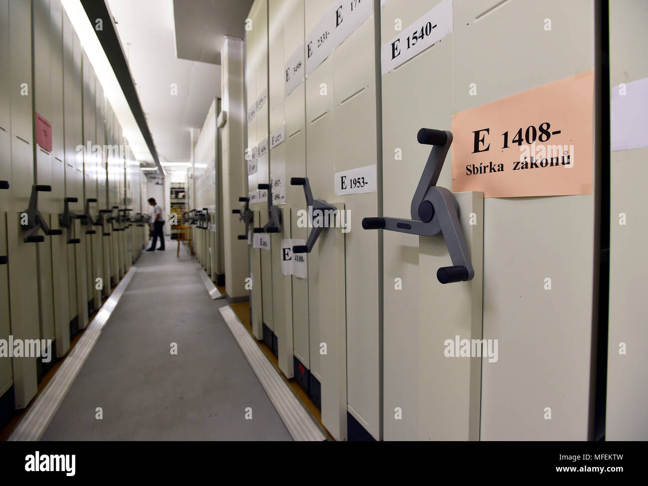 Tschechische Statistische Amt (CSU), Archiv Stockfoto