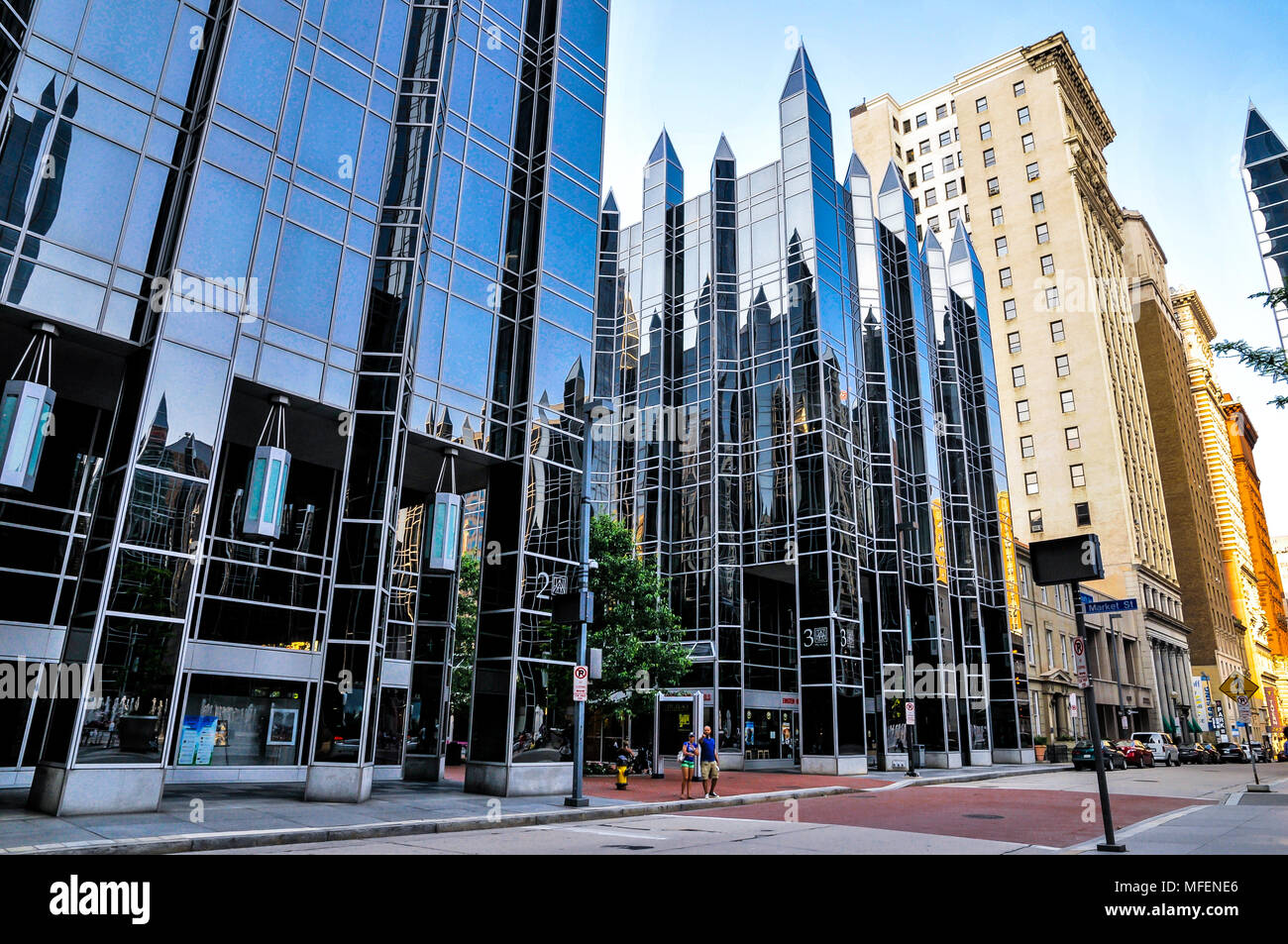 PPG Place, Glas und Stahl Marvel von Philip Johnson, Pittsburgh, Pennsylvania, USA Stockfoto