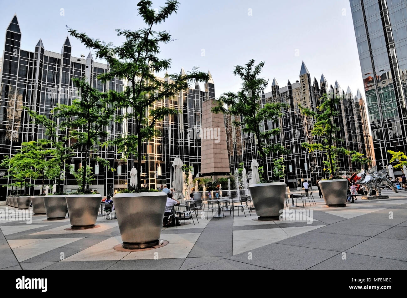 PPG Place, Glas und Stahl Marvel von Philip Johnson, Pittsburgh, Pennsylvania, USA Stockfoto