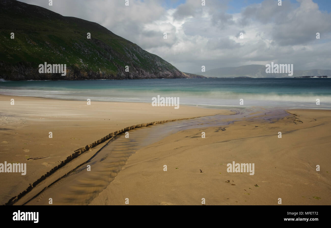 Keem Strand; auf Achill Island, County Mayo, Irland Stockfoto