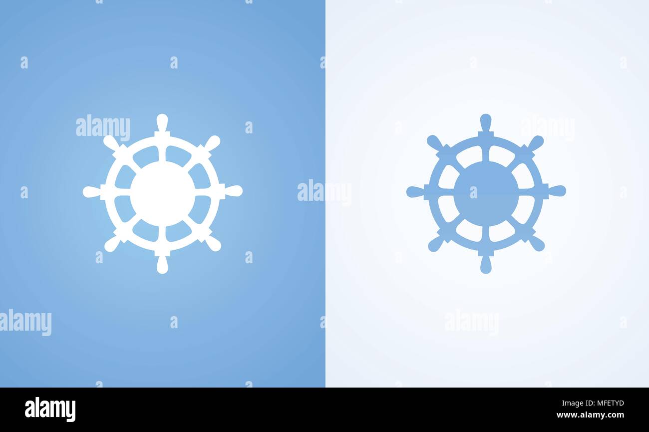 Logo des Lenkrads Stock Vektor