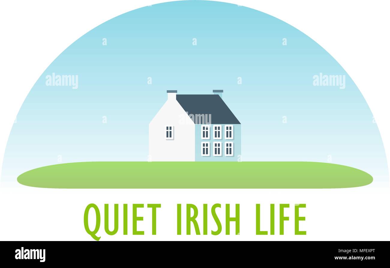 Traditionellen Irish House Stock Vektor
