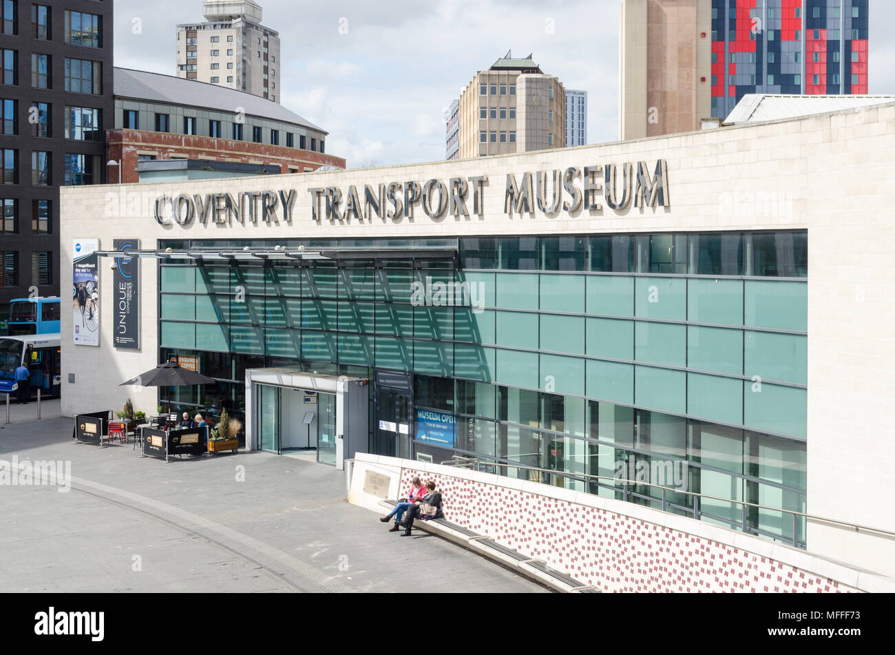 Coventry Transport Museum im Zentrum von Coventry, Großbritannien Stockfoto