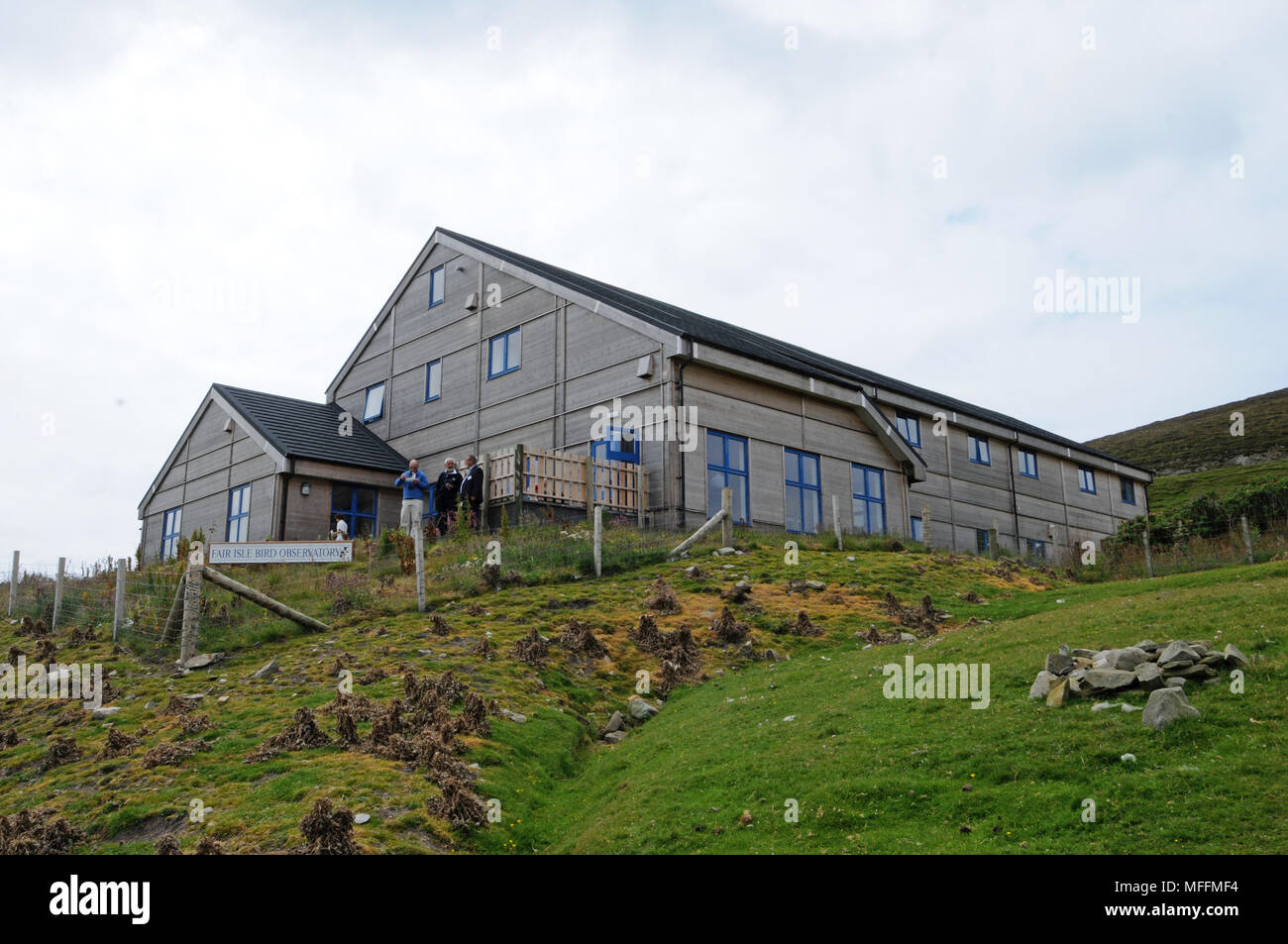 Der neue Fair Isle Vogelwarte auf Fair Isle eine Insel zwischen Shetland und Orkney Stockfoto