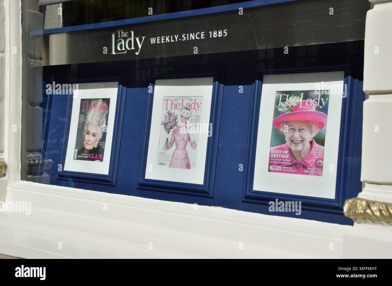 Die Dame Magazin Hauptsitz in Covent Garden, London, UK. Stockfoto