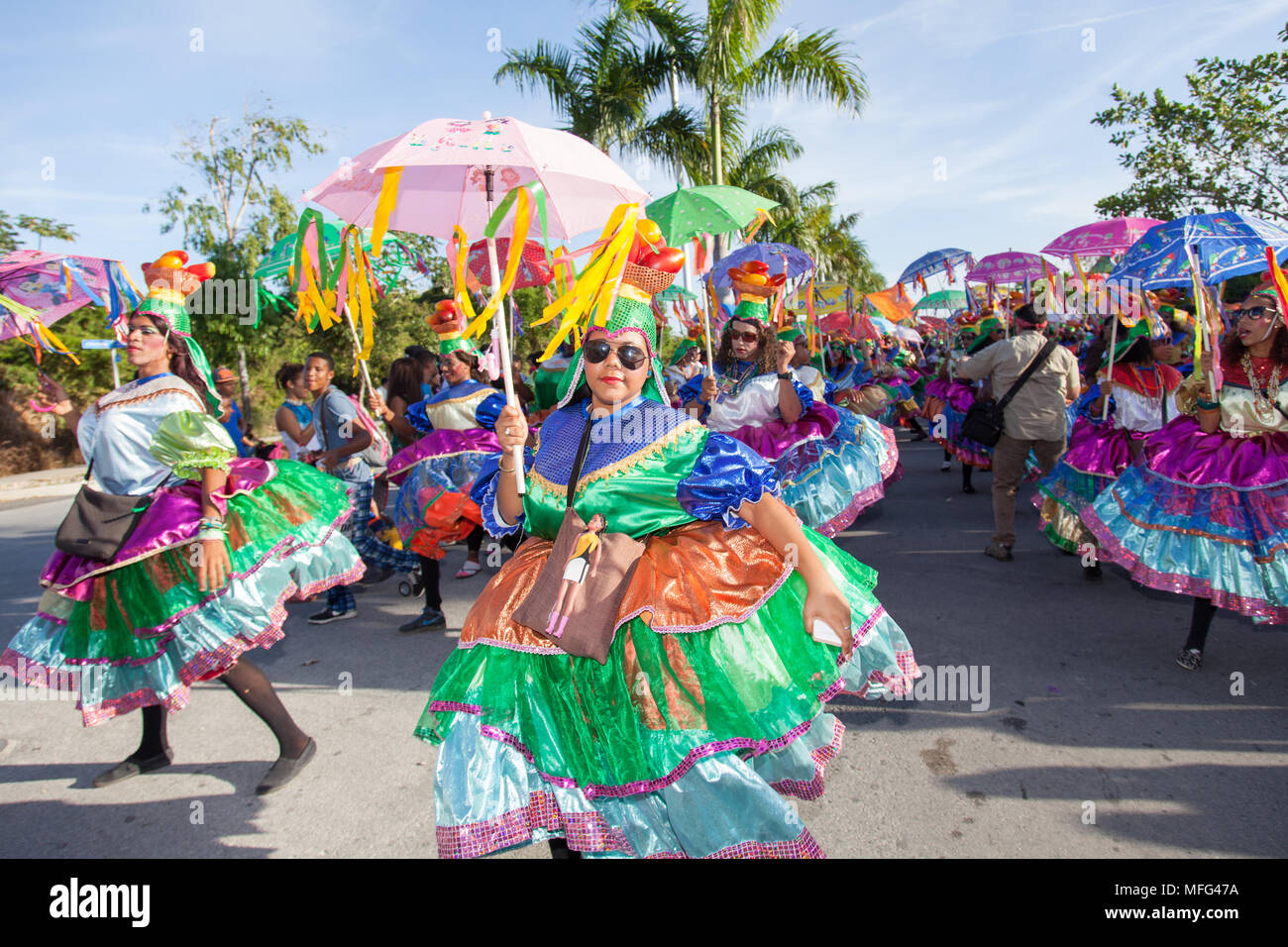 Karneval Parade in der Dominikanischen Republik Stockfoto