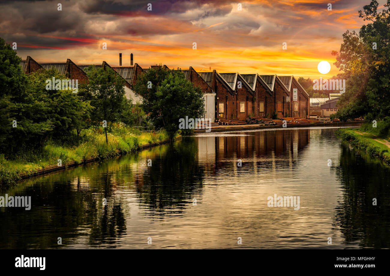 Don Navigation, Rotherham, South Yorkshire. Stockfoto