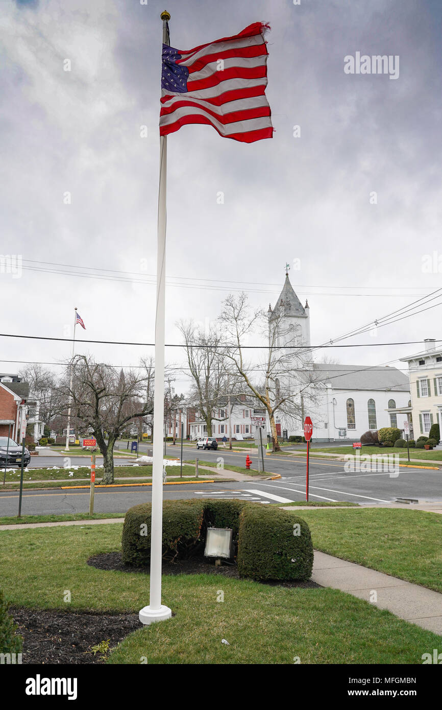 Freehold, New Jersey, Heimatstadt von Bruce Springsteen, in den Vereinigten Staaten. Aus einer Reihe von Fotos in den Vereinigten Staaten. Foto Datum: Mittwoch, Stockfoto