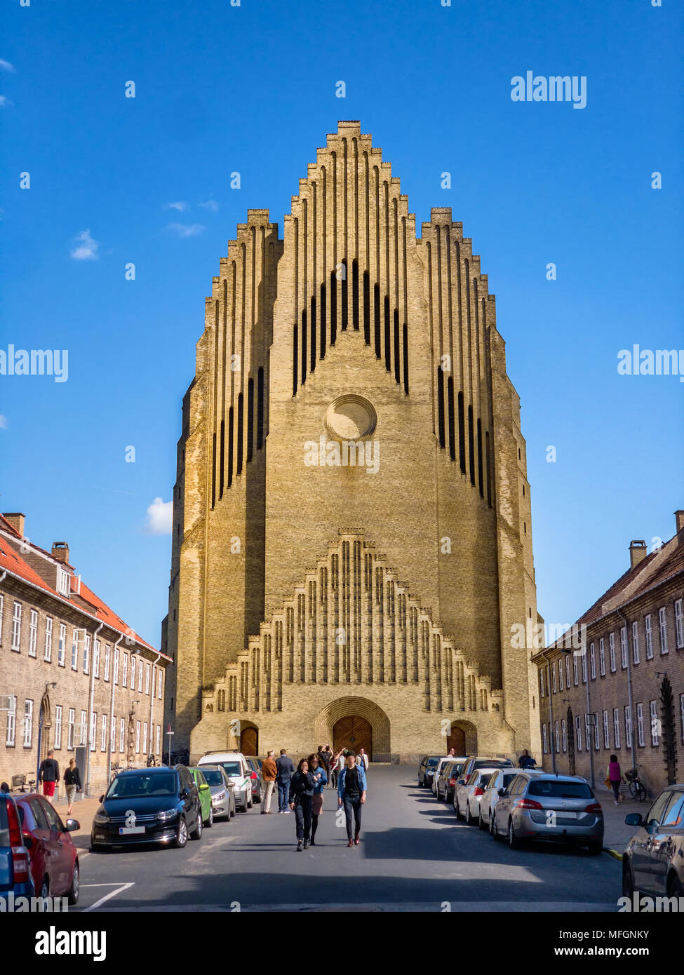 Grundtvigs kirche in Kopenhagen, Dänemark Stockfoto