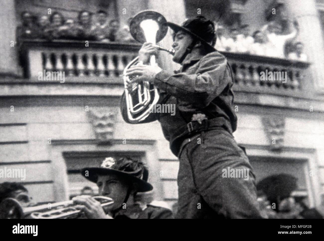 Italien Triest im Anhang zu Italien - 30/10/Parade 1954 Stockfoto