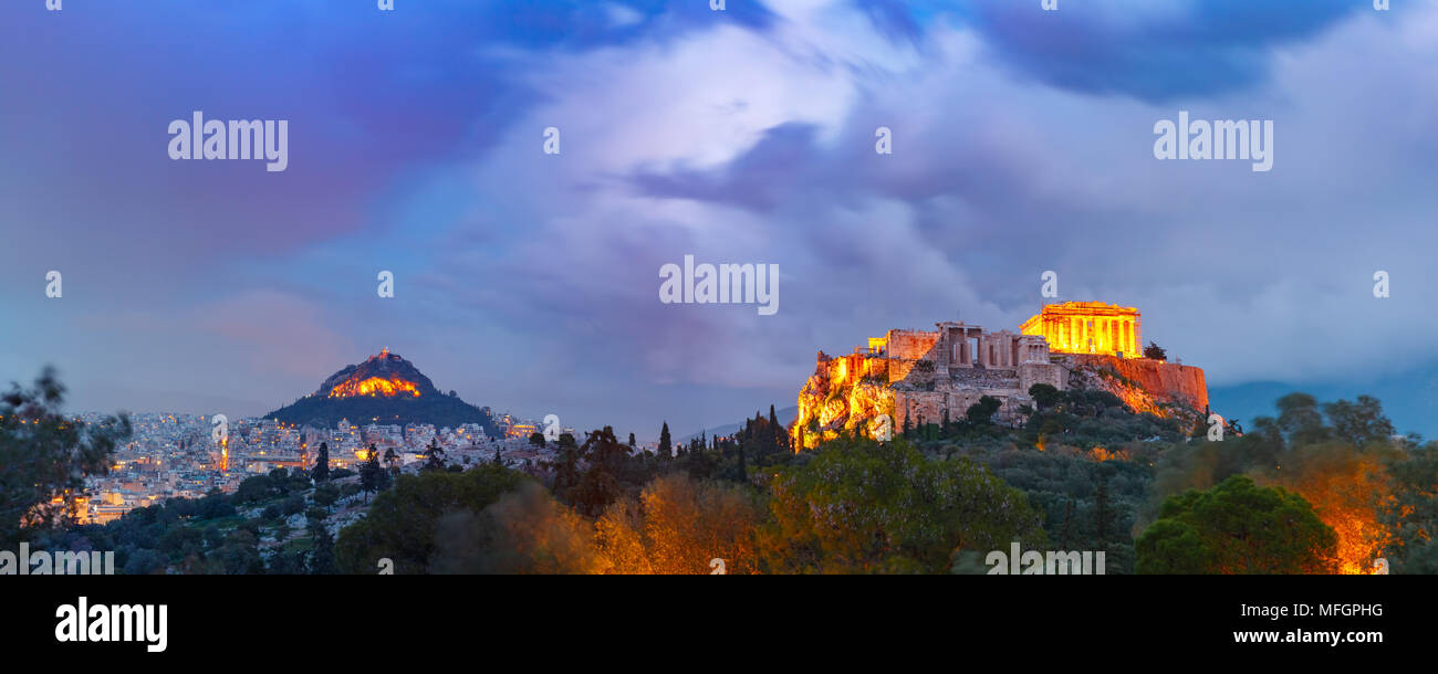 Akropolis, Parthenon in Athen, Griechenland Stockfoto