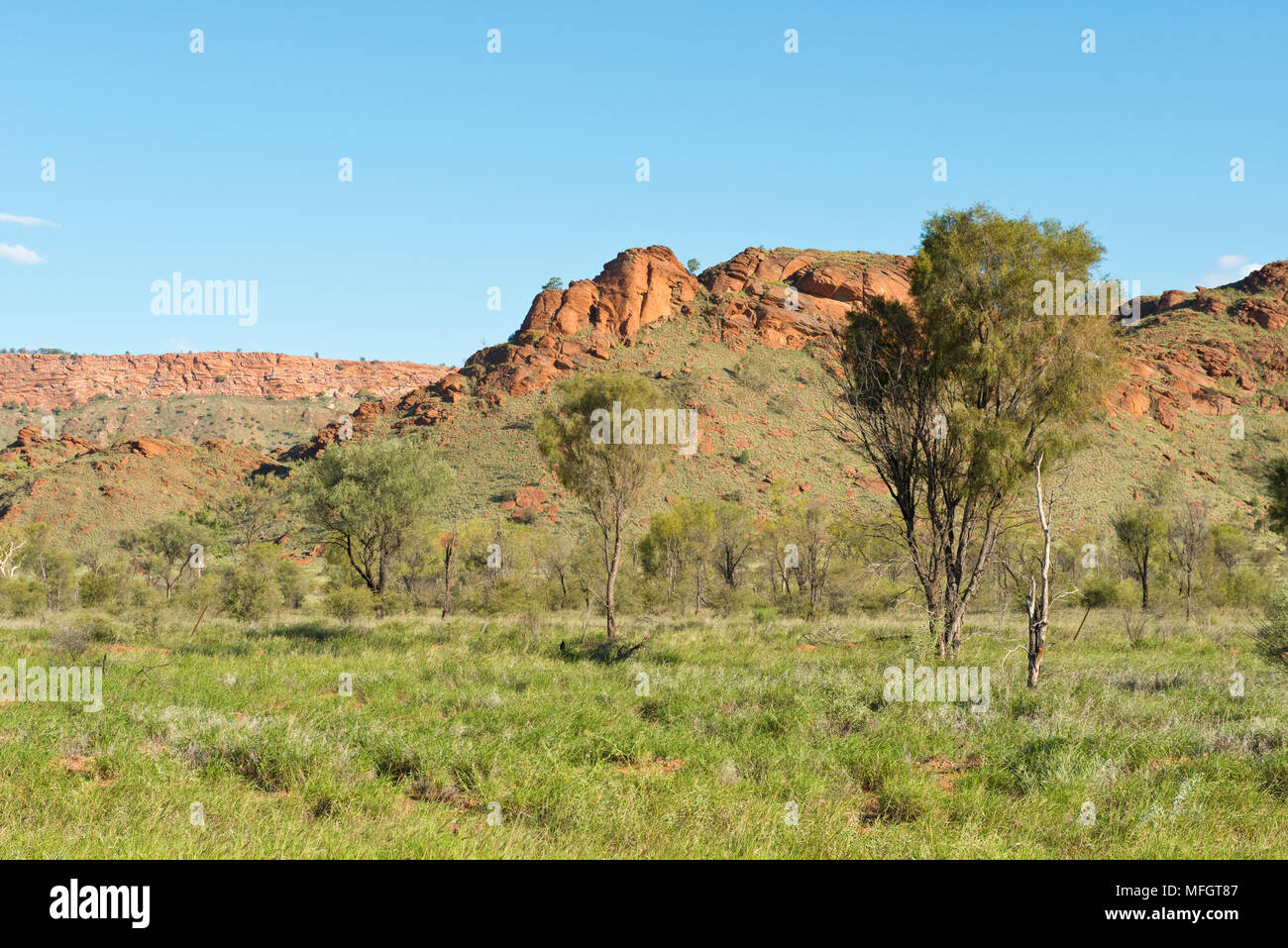 West MacDonnell Range. Westlich von Alice Springs. Northern Territory, Australien Stockfoto