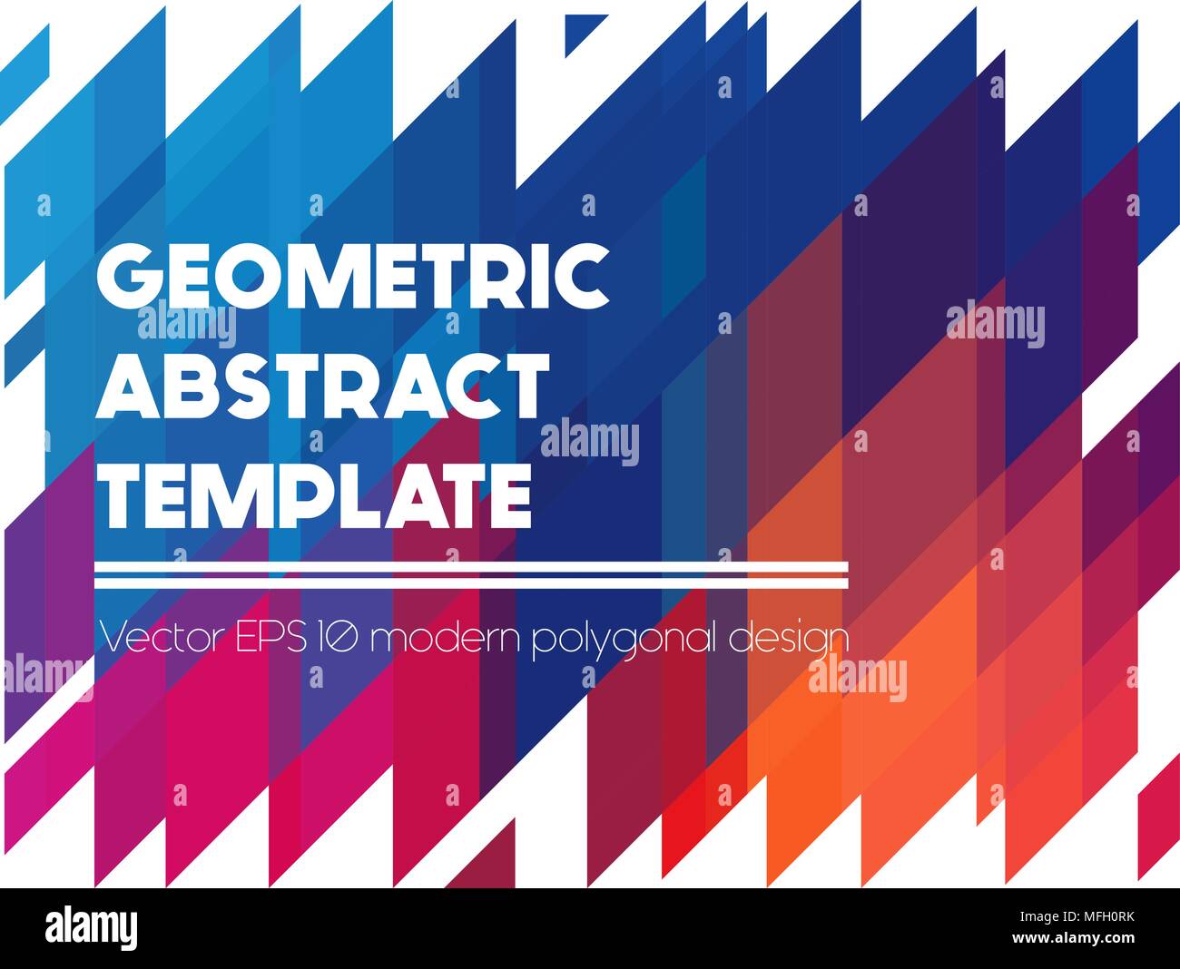 Vektor absract geometrische Formen, polygonalen Banner in hellen Farben Stock Vektor