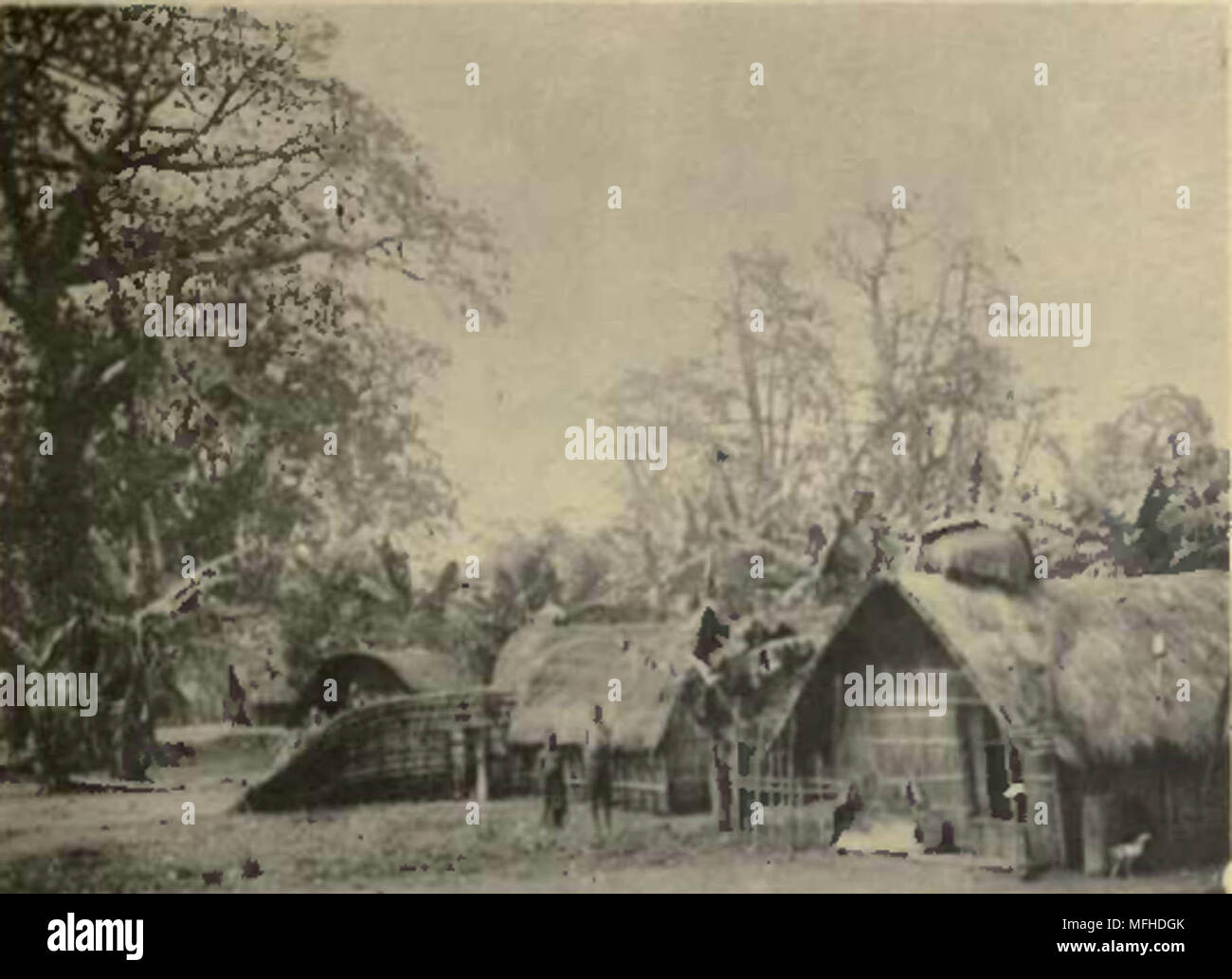 Kinshassa Dorf (1912) Stockfoto