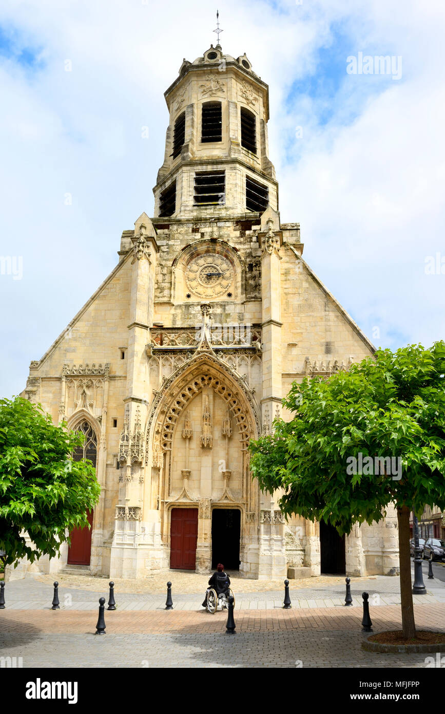 Eglise Saint Leonard (St. Leonards Kirche), Place Saint Leonard, Honfleur, Calvados, Basse Normandie (Normandie), Frankreich, Europa Stockfoto