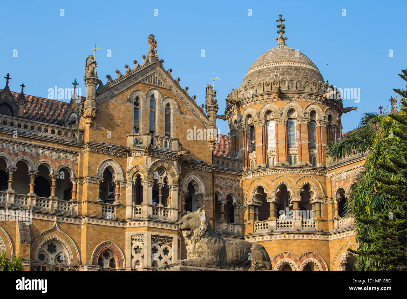 Chhatrapati Shivaji Terminus, Weltkulturerbe der UNESCO, Mumbai, Maharashtra, Indien, Asien Stockfoto