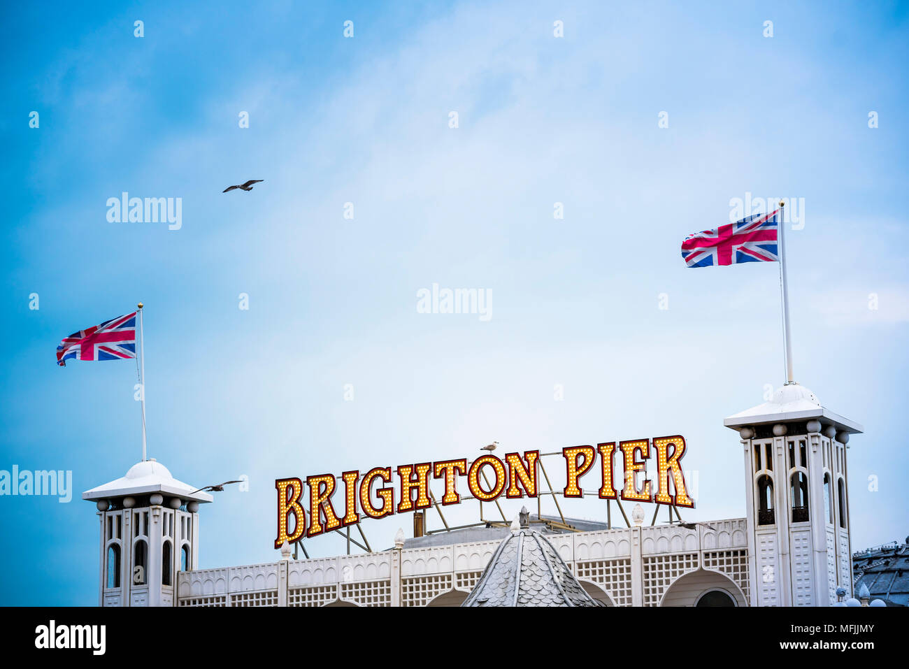 Palace Pier von Brighton, Brighton und Hove, East Sussex, England, Vereinigtes Königreich, Europa Stockfoto