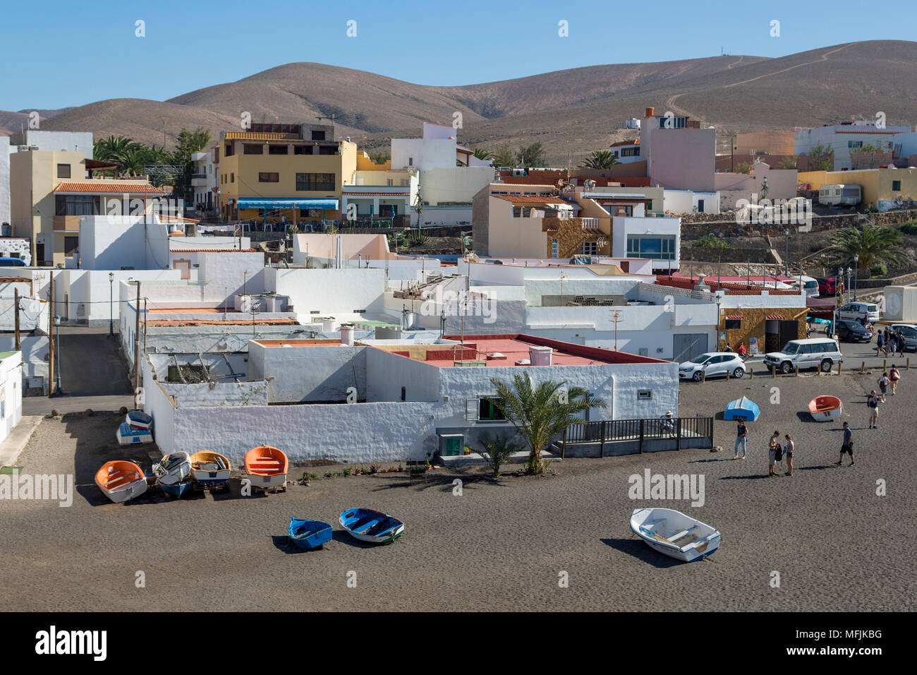 Playa Ajuy auf der Vulkaninsel Fuerteventura, Kanarische Inseln, Spanien, Atlantik, Europa Stockfoto