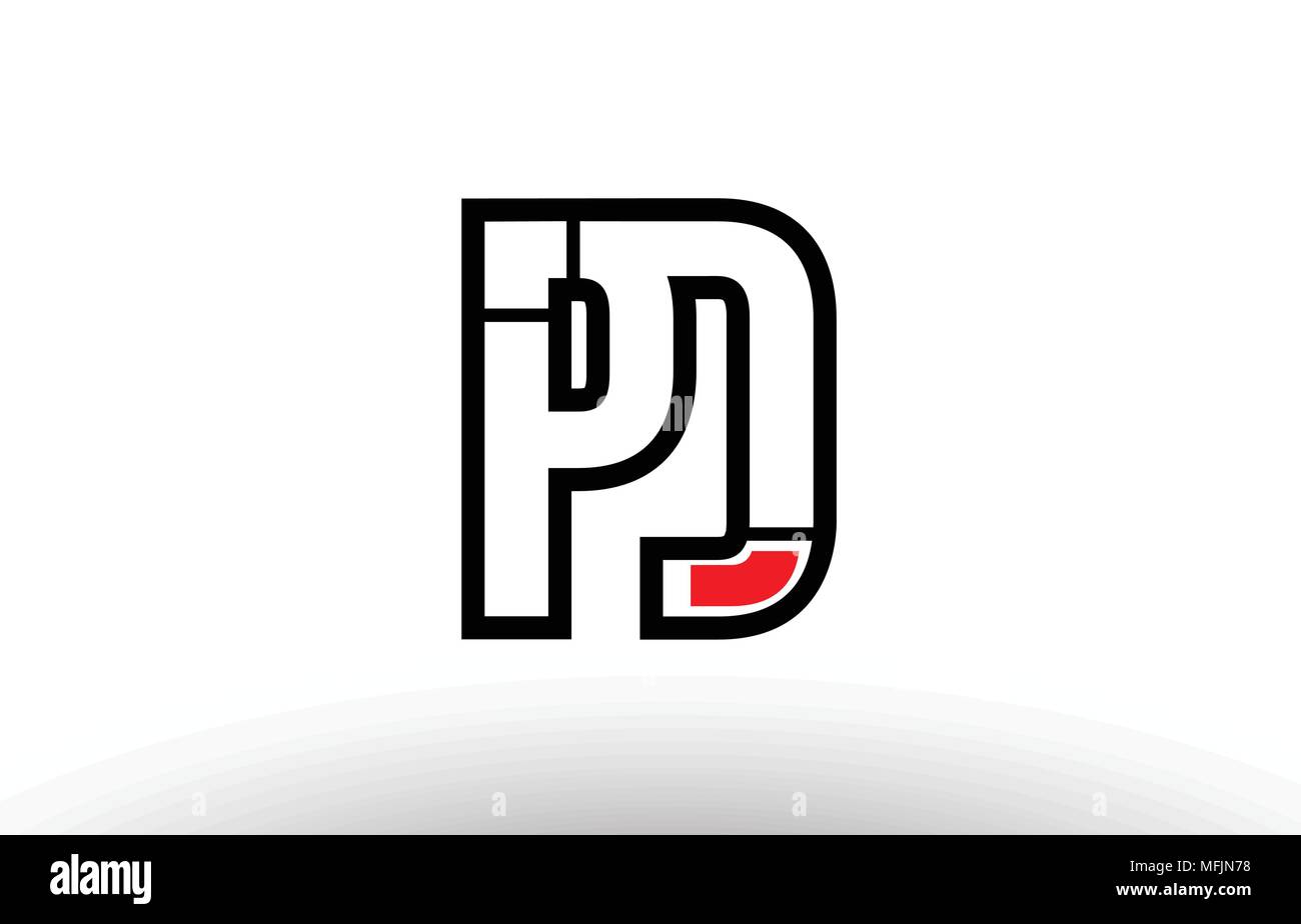 Buchstaben pd vektor vektoren Stock-Vektorgrafiken kaufen - Alamy