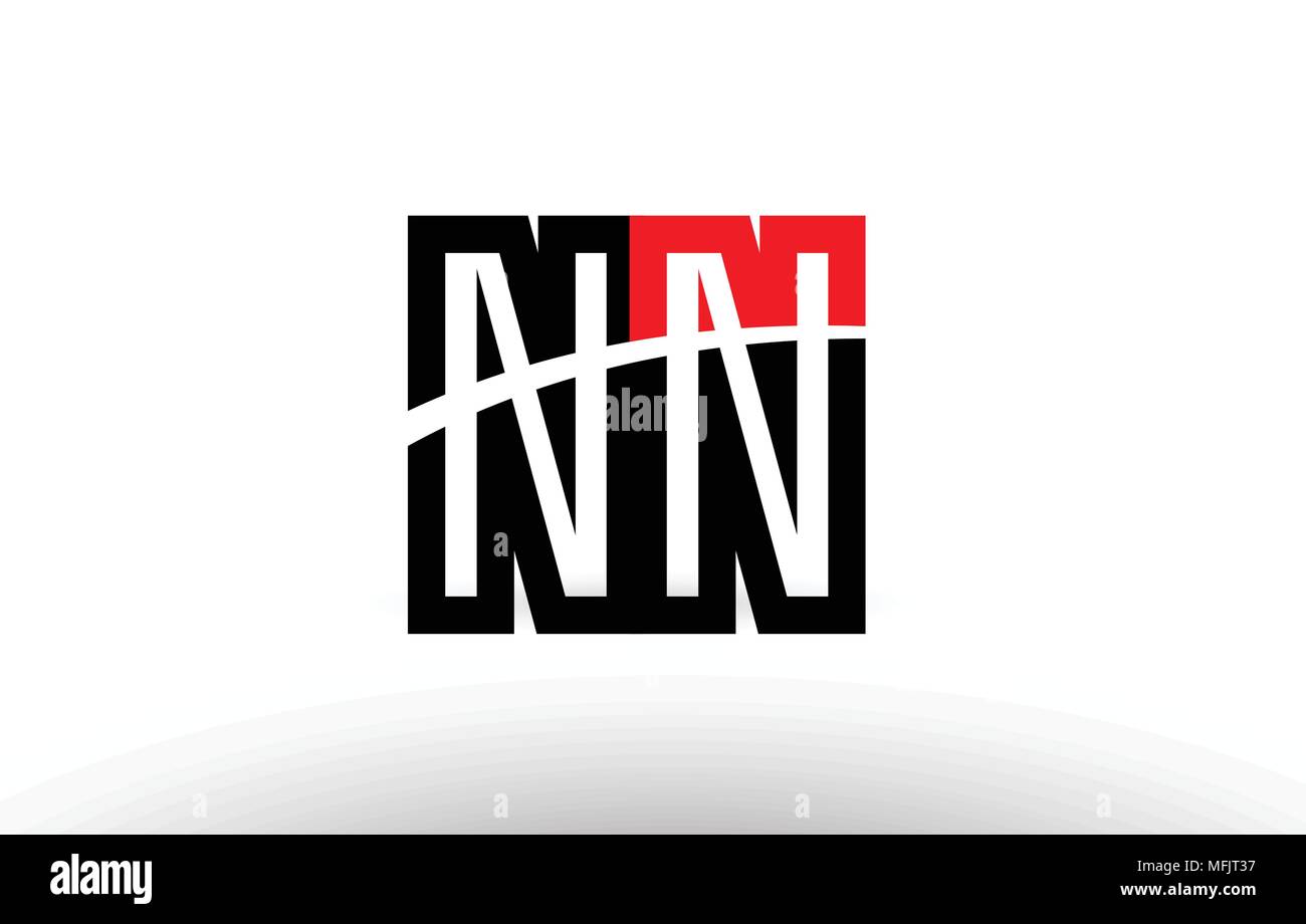 Schwarz Weiss Und Rot Buchstaben Nn N N Logo Kombination Design Geeignet Fur Ein Unternehmen Oder Ein Geschaft Stock Vektorgrafik Alamy