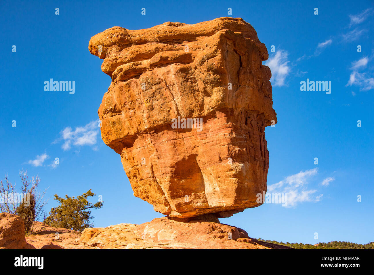 Balanced Rock im Garten der Götter in Colorado Springs, Colorado, USA Stockfoto