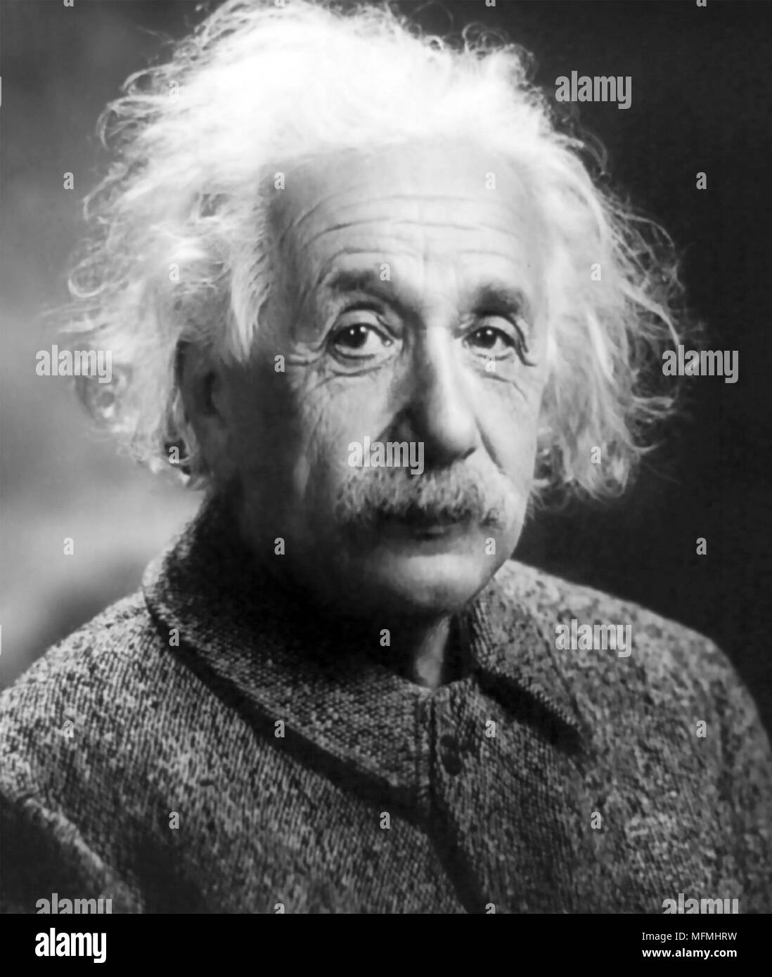 ALBERT EINSTEIN (1879-1955) Deutsch-amerikanischer theoretischer Physiker 1947 Stockfoto