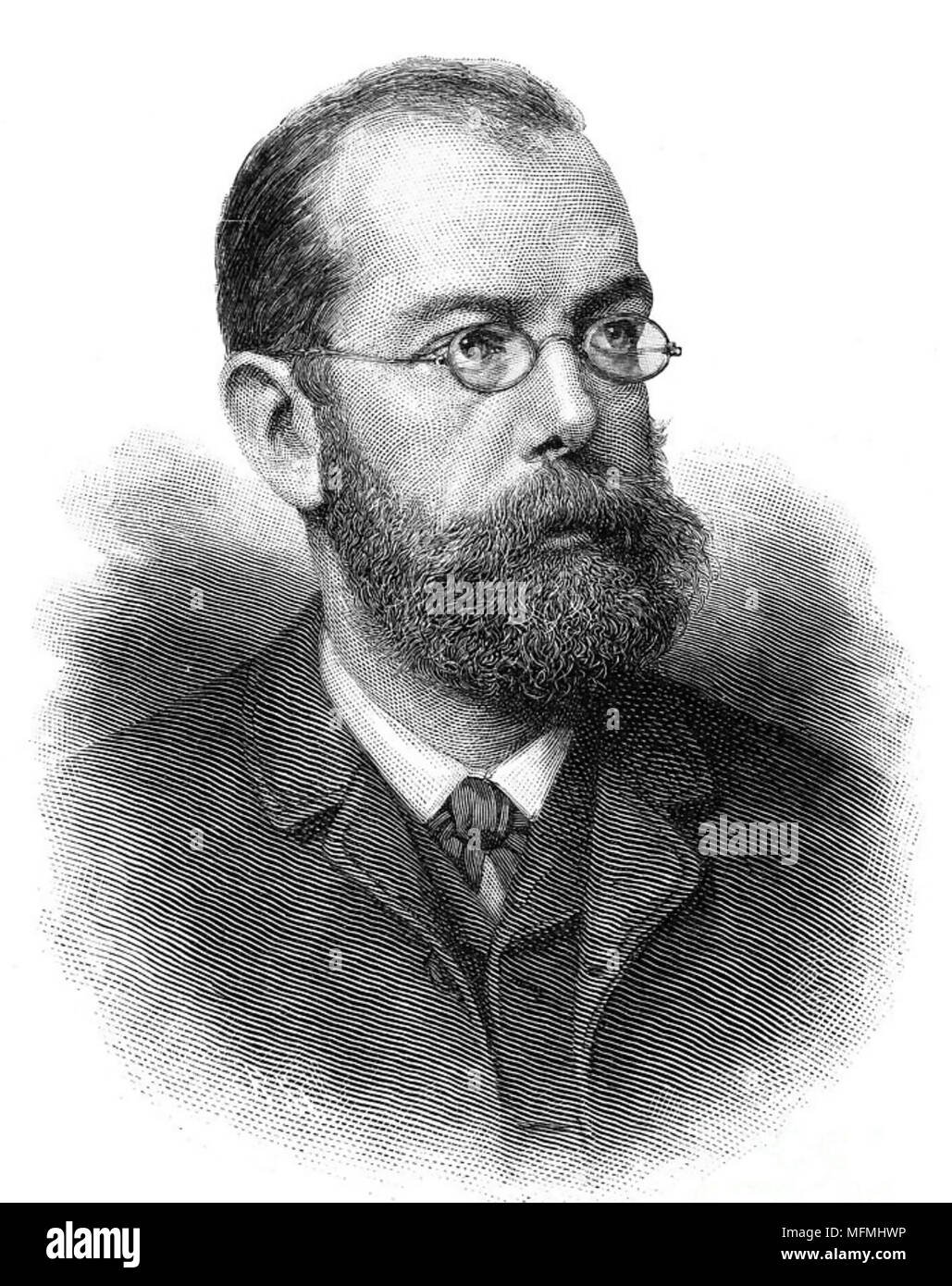 ROBERT KOCH (1843-1910), deutscher Arzt und Mikrobiologe Stockfoto