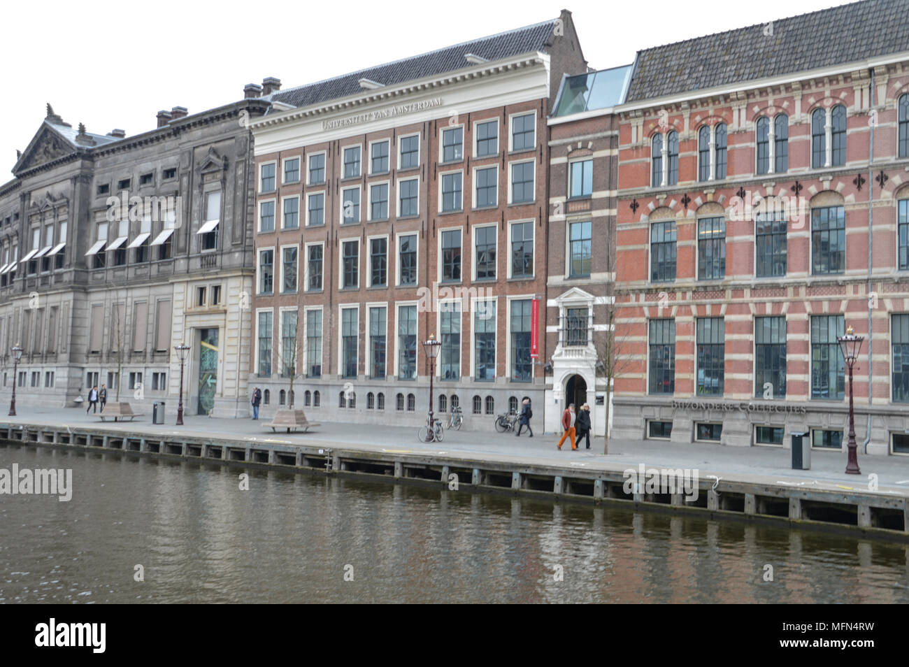 Blick von der Rokin Amsterdam. Niederlande Stockfoto