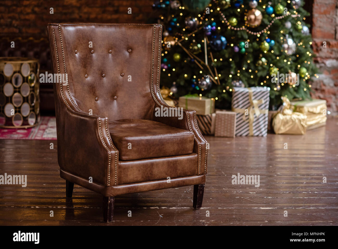 Weihnachts-Fotohintergrund – 2,1 X 1,5 M, Mit Kamin, Baum, Geschenken, Für Home-Fotoshootings
