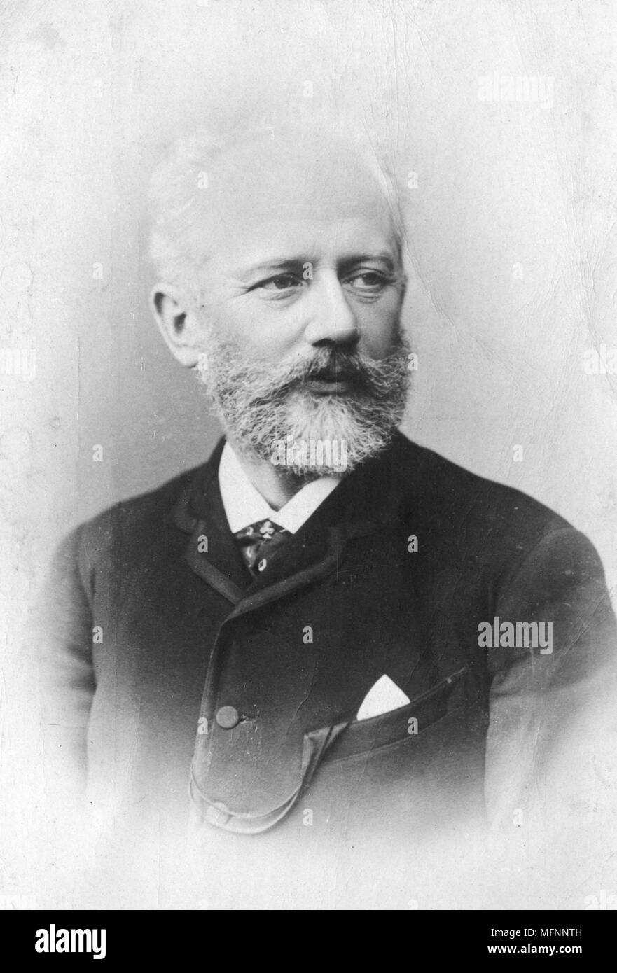 Piotr Ilyich Tchaikovsky (1840-1893), russischer Komponist. Stockfoto