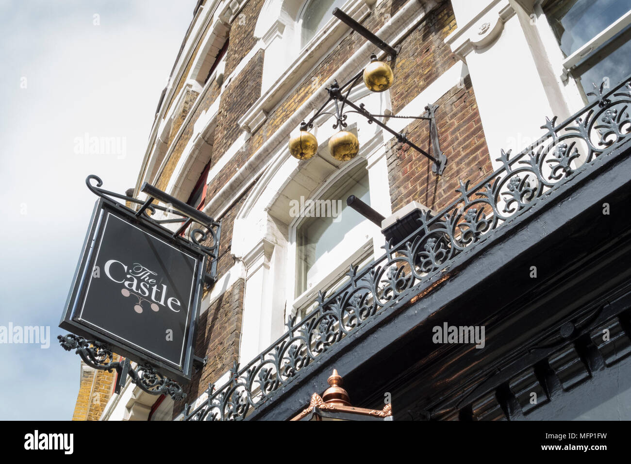 Die Burg, die öffentlichen Haus, auf Cowcross Street, Farringdon, London, EC2, UK Stockfoto