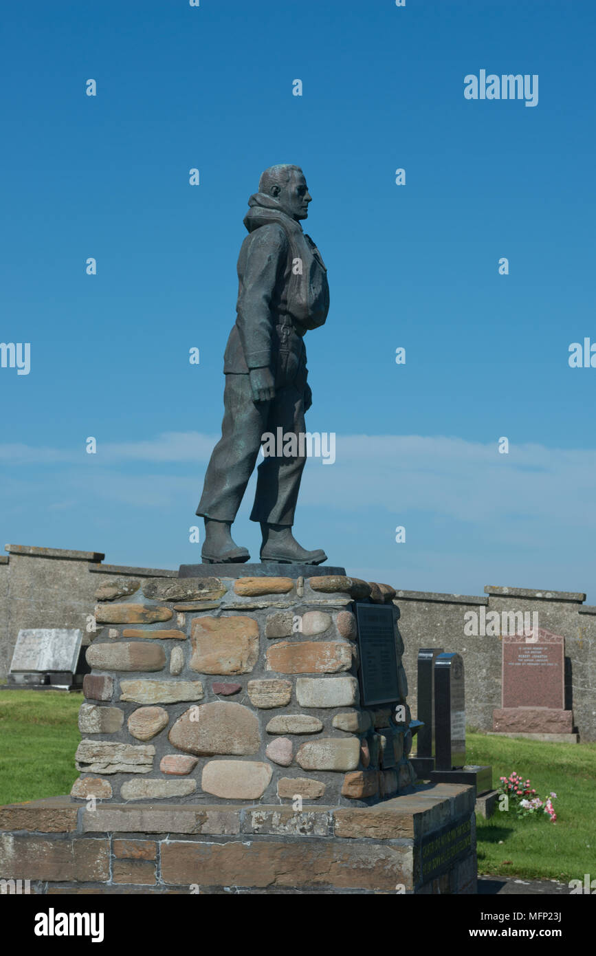 Longhope Rettungsboot Disaster Memorial, Soth Wände, Hoy, Orkney, Schottland Stockfoto