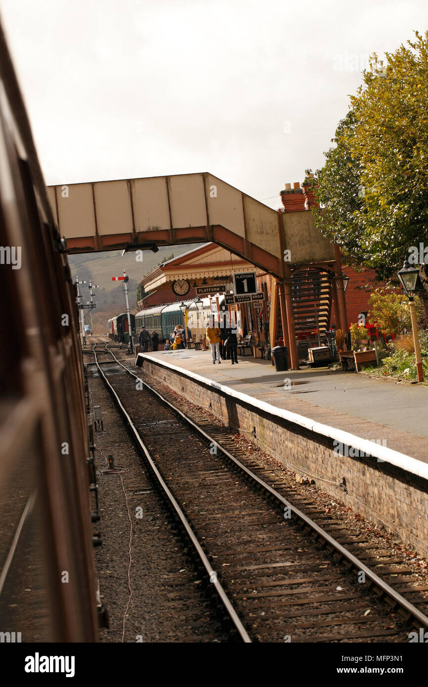 Gloucestershire und Warwickshire Steam Railway Sammlung. Gloucestershire und Warwickshire Steam Railway Sammlung. Station. Stockfoto Gloucestershire und Warwickshire Steam Railway Sammlung. Gloucestershire und Warwickshire Steam Railway Sammlung. Station. Stockfoto