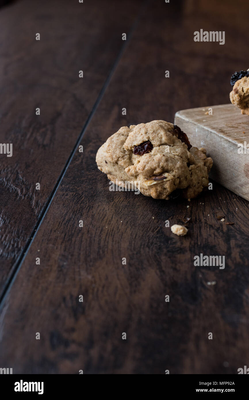 Ein Cookie ist eine kleine, flache, süß, gut gebacken, in der Regel mit Mehl, Eier, Zucker, Butter, Öl oder ein Öl oder Fett. Stockfoto