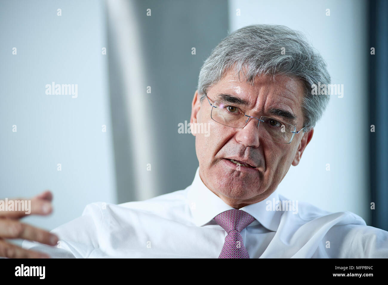 Joe Kaeser, CEO der Siemens AG Stockfoto