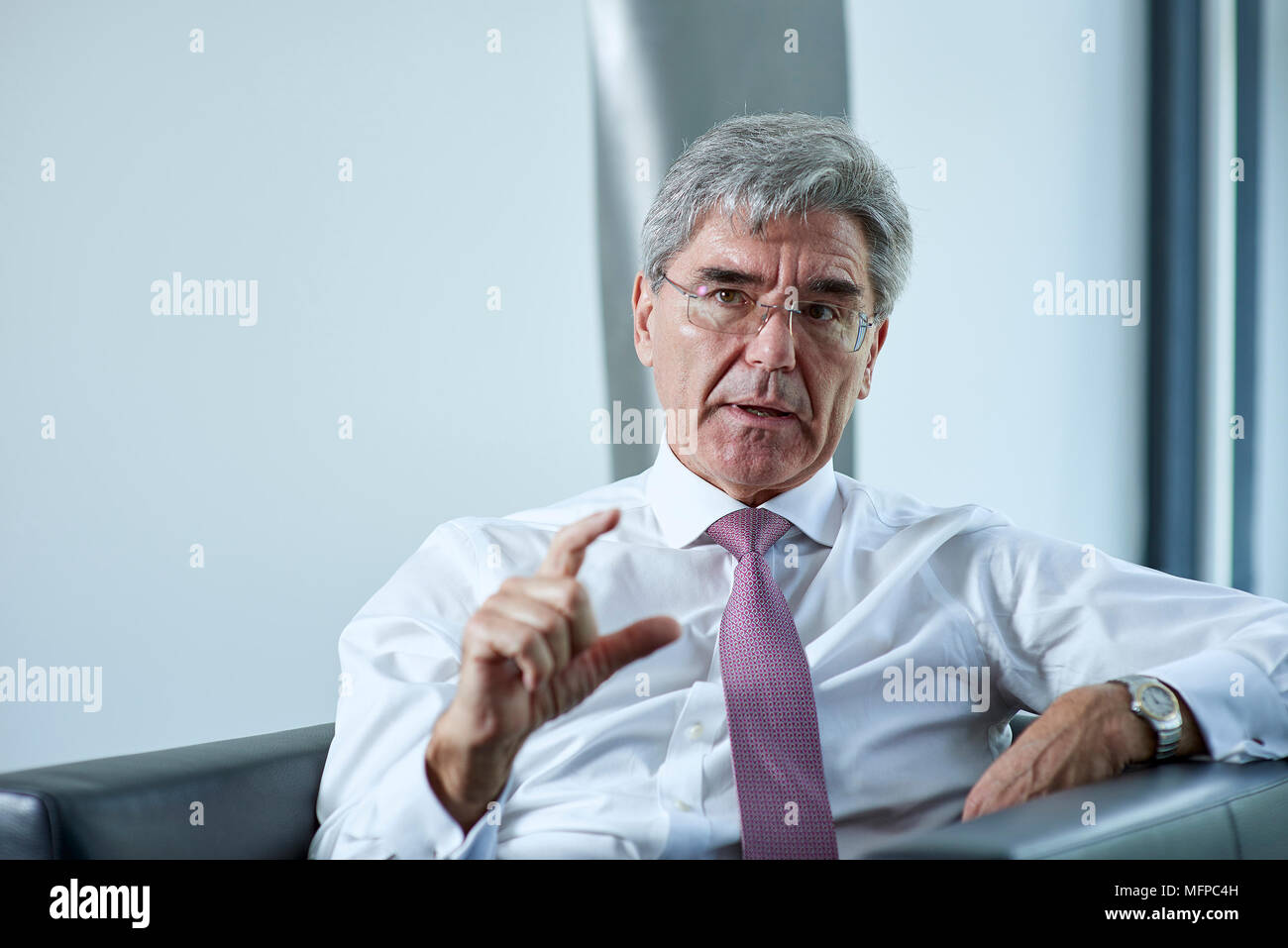 Joe Kaeser, CEO der Siemens AG Stockfoto