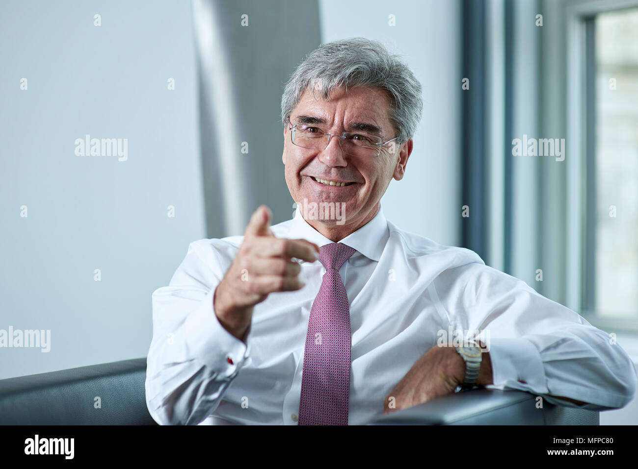 Joe Kaeser, CEO der Siemens AG Stockfoto