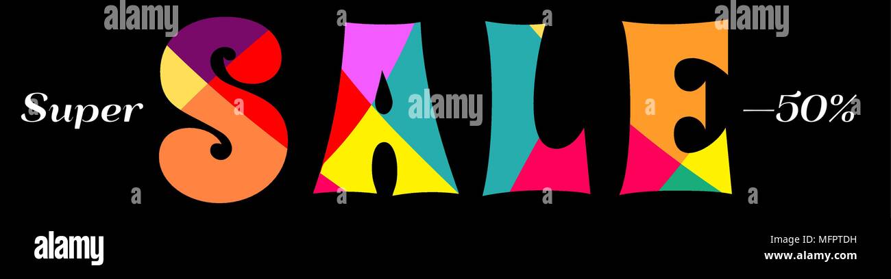 Banner mit Text Verkauf schwarzer Freitag. Stock Vektor