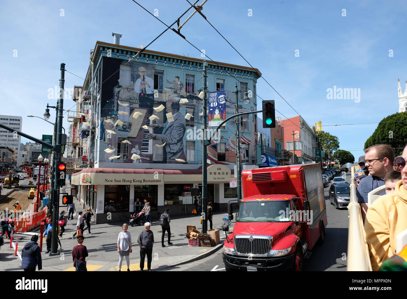 San Francisco Sehenswürdigkeiten und Szenen Stockfoto