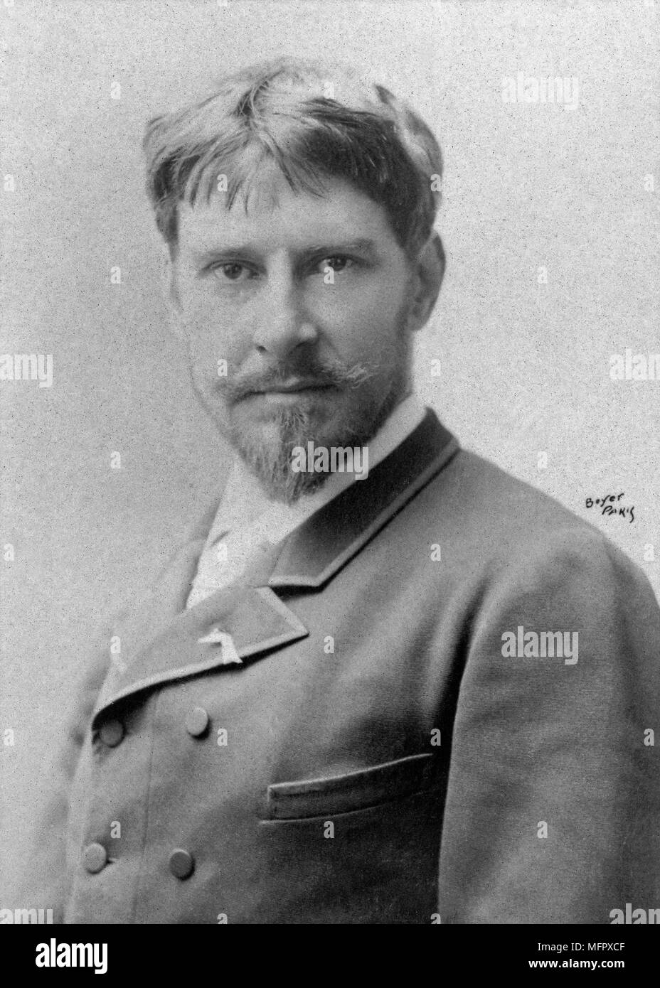 Portrait von Paul Mounet (1847 - 1922) Französische Künstler - Fotografie von Jacques Boyer Stockfoto