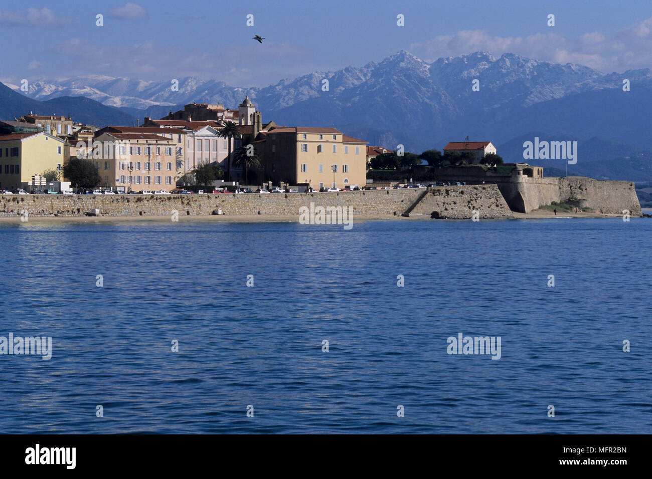 Ajaccio, die wichtigste Stadt von Korsika und Geburtsort von Napoleon Bonaparte. Stockfoto