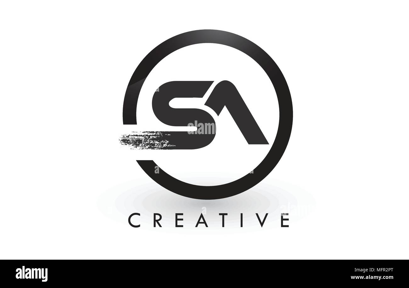 Sa Pinsel Schreiben Logo Design Mit Schwarzer Kreis Kreative Geburstet Buchstaben Symbol Logo Stock Vektorgrafik Alamy Sa Pinsel Schreiben Logo Design Mit Schwarzer Kreis Kreative Geburstet Buchstaben Symbol Logo Stock Vektorgrafik Alamy