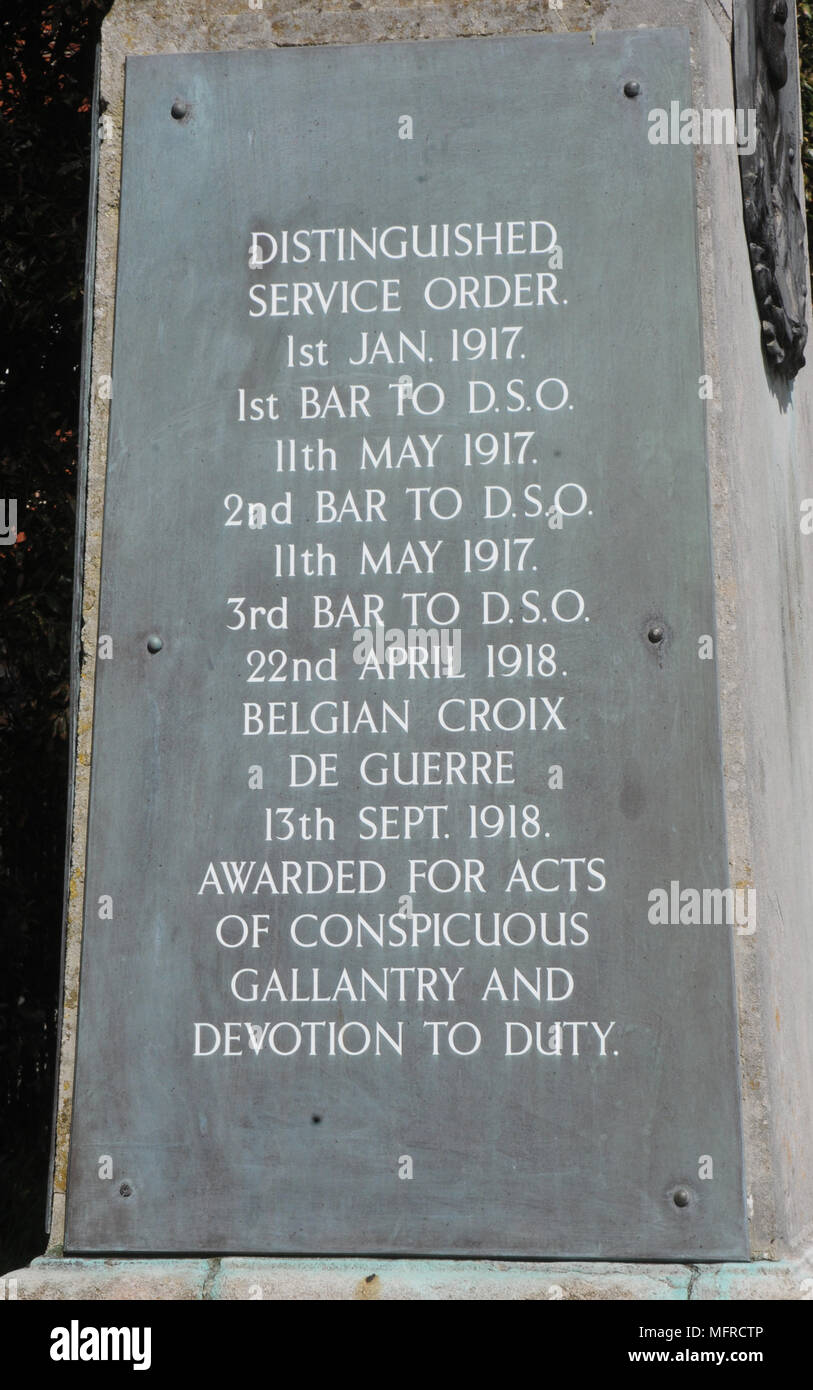 FREDERICK W LUMSDEN MEMORIAL PORTSMOUTH Stockfoto