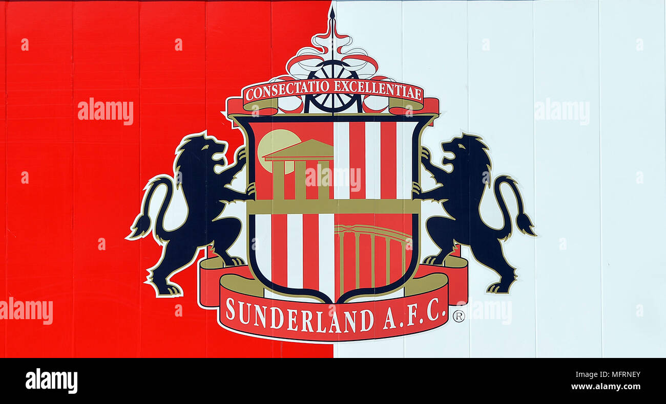Sunderland A.F.C crest Badge außerhalb der Masse Stockfoto
